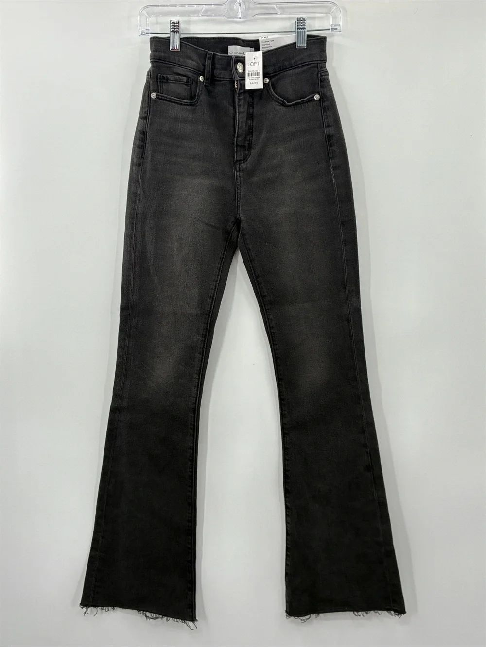 3For$20 LOFT Slim Flare Jeans in Washed Black size 24/00